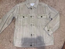 Zara Boy Denim Jacket Sand Color Size 8 New