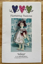 Heartstring Treasures “Bethany” 23” Cloth Doll Pattern By Patti Bartlett