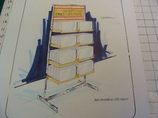 Vintage commercial art: SPALDING STAND-GOLF BALL DISPLAY 13 3/4 x 16 1/2-1970's