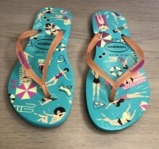 Havaianas Flip Flops Bathing Suits Beach Pool Size 8