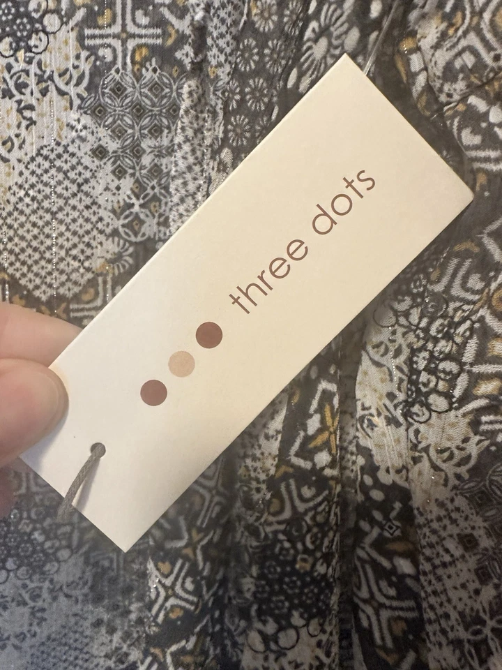 Blusa Campesina Tres Lunares Pequeña Nueva Con Etiquetas Geométrica Foto 4 de 4