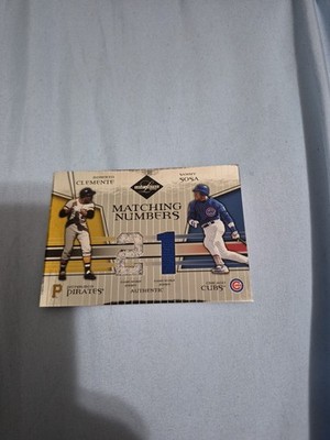 2004 Leaf Ltd Roberto Clemente Sammy Sosa GU Jersey Card  #MN-9 11/100  C007889
