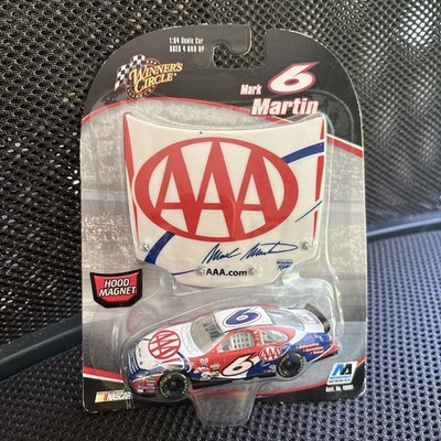 Rare Mark Martin #6 Triple AAA W/ Hood Magnet Winners Circle NASCAR 1/64 Diecast