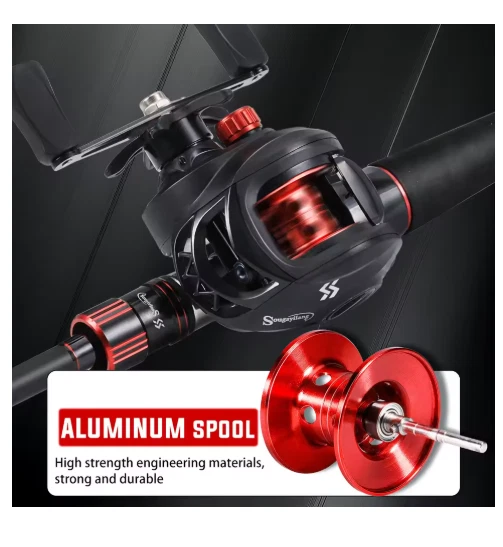 Sougayilang 1.8–2.1m Carbon Fiber Baitcasting Rod Reel Combo Bass 7.2:1 10kg - Image 3 of 4