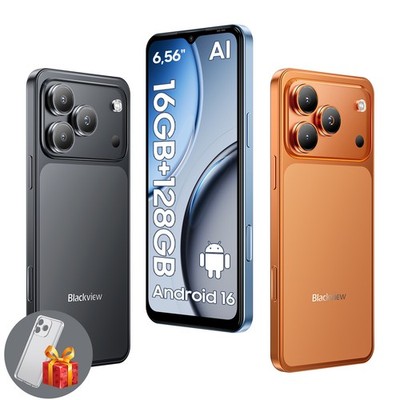 Blackview WAVE 7C 4G Smartphone 16GB+128GB 6,56'' Android 16 Dual SIM Handy 32MP