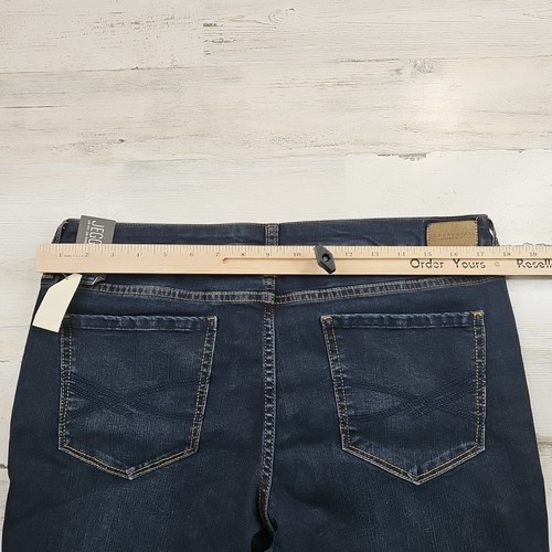NEU Aeropostale Jeggins Hose Damen 14 lang blau Stretch niedriger Bund - Bild 9 von 10