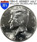 1994-D Kennedy Half Dollar 50c -  BRILLIANT UNCIRCULATED (BU)