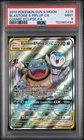 2019 POKEMON SUN & MOON COSMIC ECLIPSE #215 FULL ART/BLASTOISE & PIPLUP GX PSA 9