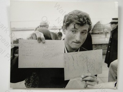 Geisel Michael Martin BOAC VC-10 Entführung Flughafen Heathrow 1970 Pressefoto