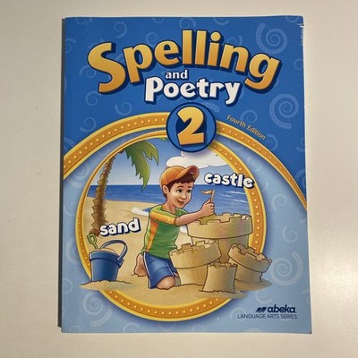 Abeka Spelling And Poetry 2 Fourth Edition Unused Student Workbook