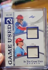 2025 Leaf In The Game Used - #IG2-7 Keith Hernandez Ted Simmons Blue /45