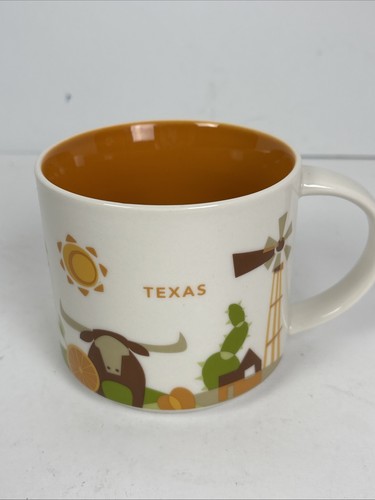 Starbucks You Are Here Mug TEXAS Been There 2017 Collectors Series 14oz