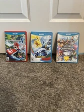 Nintendo Wii U Game Lot Mario Kart 8, Pokkén Tournament, Super Smash Bros TESTED