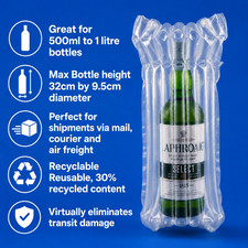 Inflatable Wine Spirits Bottle Air Bags Protective Packaging Bubble Cushion