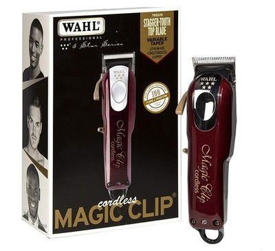 WAHL Professional 8148 Cordless Magic Clip Red For Barbers and Stylists