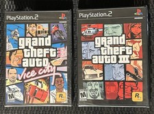 GTA Grand Theft Auto Vice City & GTA III "PART OF A SET" (Sony PS2, 2002) SEALED