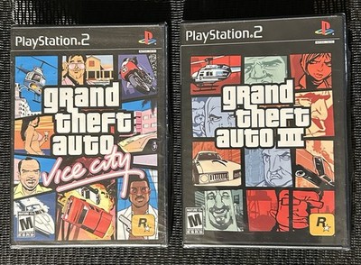 GTA Grand Theft Auto Vice City & GTA III ''PART OF A SET'' (Sony PS2, 2002) SEALED