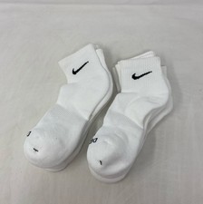 Nike Everyday Plus Cushioned Quarter Socks 6-Pair - White, Size M