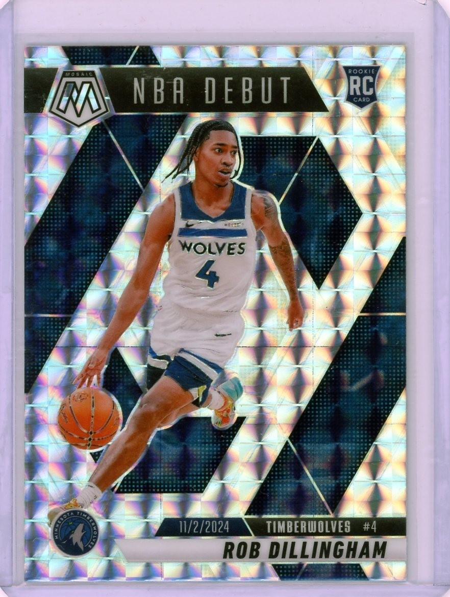 2024-25 Panini Mosaic NBA Debut Rob Dillingham #270 Mosaic Prizm (RC)