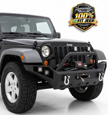 Full-width Front Bumperwinch Plateled Mountd-rings For 07-18 Jeep Wrangler Jk Full-width Front Bumperwinch Plateled Mountd-rings For 07-18 Jeep Wrangler Jk