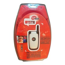 Virgin Mobile Kyocera Oystr KX9D Flip Cell Phone White Sprint Vintage Brand New