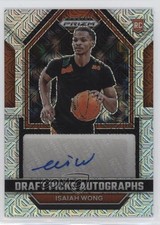 2023-24 Panini Prizm Draft Picks Mojo 4/25 Isaiah Wong #DPA-IWG Auto 16qd