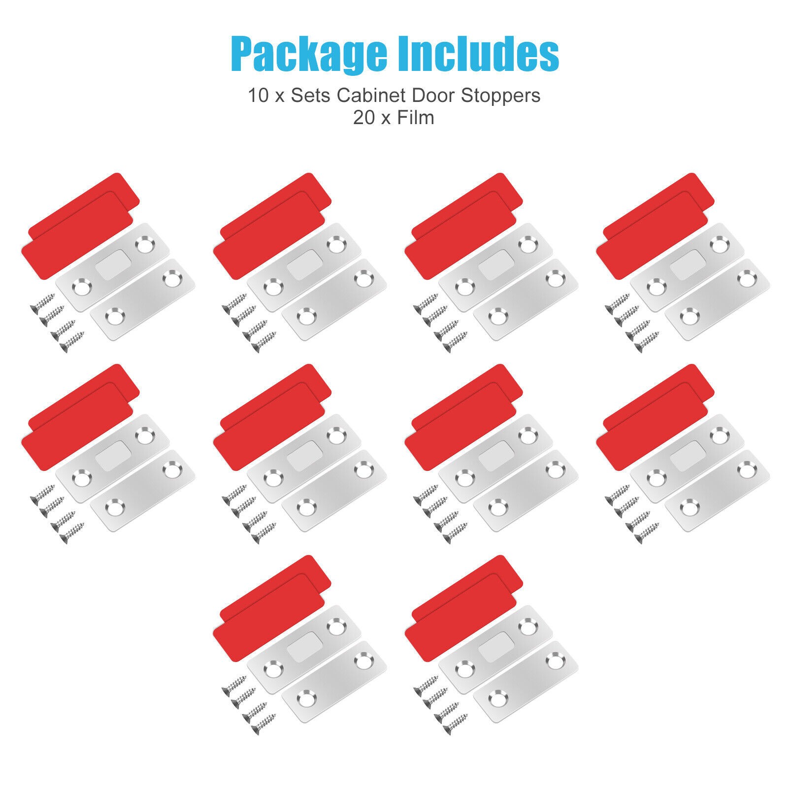 Lot Strong Magnetic Door Closer Cabinet Catch Latch Cupboard Closures Tool