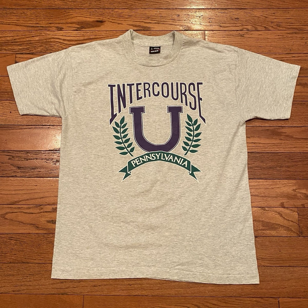 Vintage Intercourse Pennsylvania Graphic T Shirt Intercourse University 90’s USA
