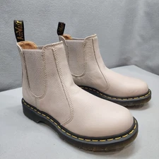 Dr. Martens Women's 2976 Virginia Leather Chelsea Boots Size 8 Ash Taupe