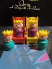 Vintage Fisher Price Little People # 993 Castle Playset King Queen Princess Lot