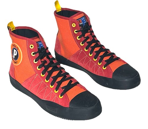 Polo Sport Xander Sportsman Herren Größe 11 Schwan Wildleder Gummi Kletterschuhe - Bild 2 von 10