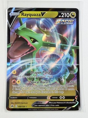 Rayquaza V Holo Ultra Rare SWSH: Crown Zenith 100/159 NM