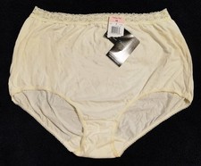 Vanity Fair PERFECTLY YOURS Lace COTTON BRIEFS Panties 13861 CANDLEGLOW sz10