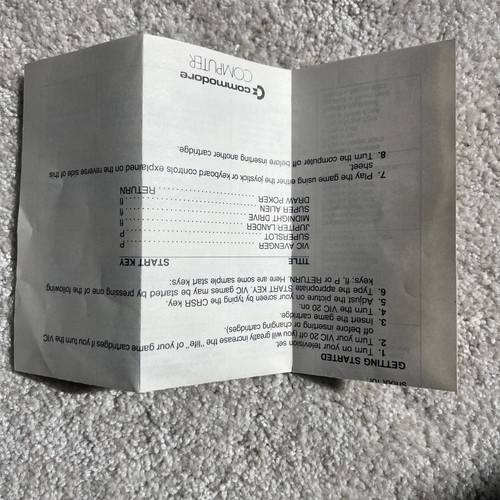 Vic-1907 Jupiter Lander Commodore VIC-20 1981 Box Cartridge Manual - COMPLETE! - Picture 15 of 19