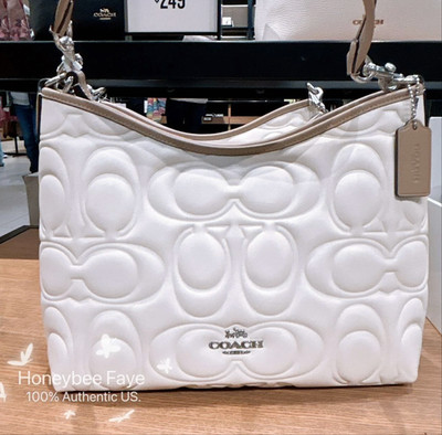 coachのボディバッグ NWT Coach Laurel Shoulder Bag In Blocked Signature Leather CZ184