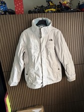 The North Face Hyvent Womens Ski Jacket Multi Zip Pockets Medium Snow Skirt Hood