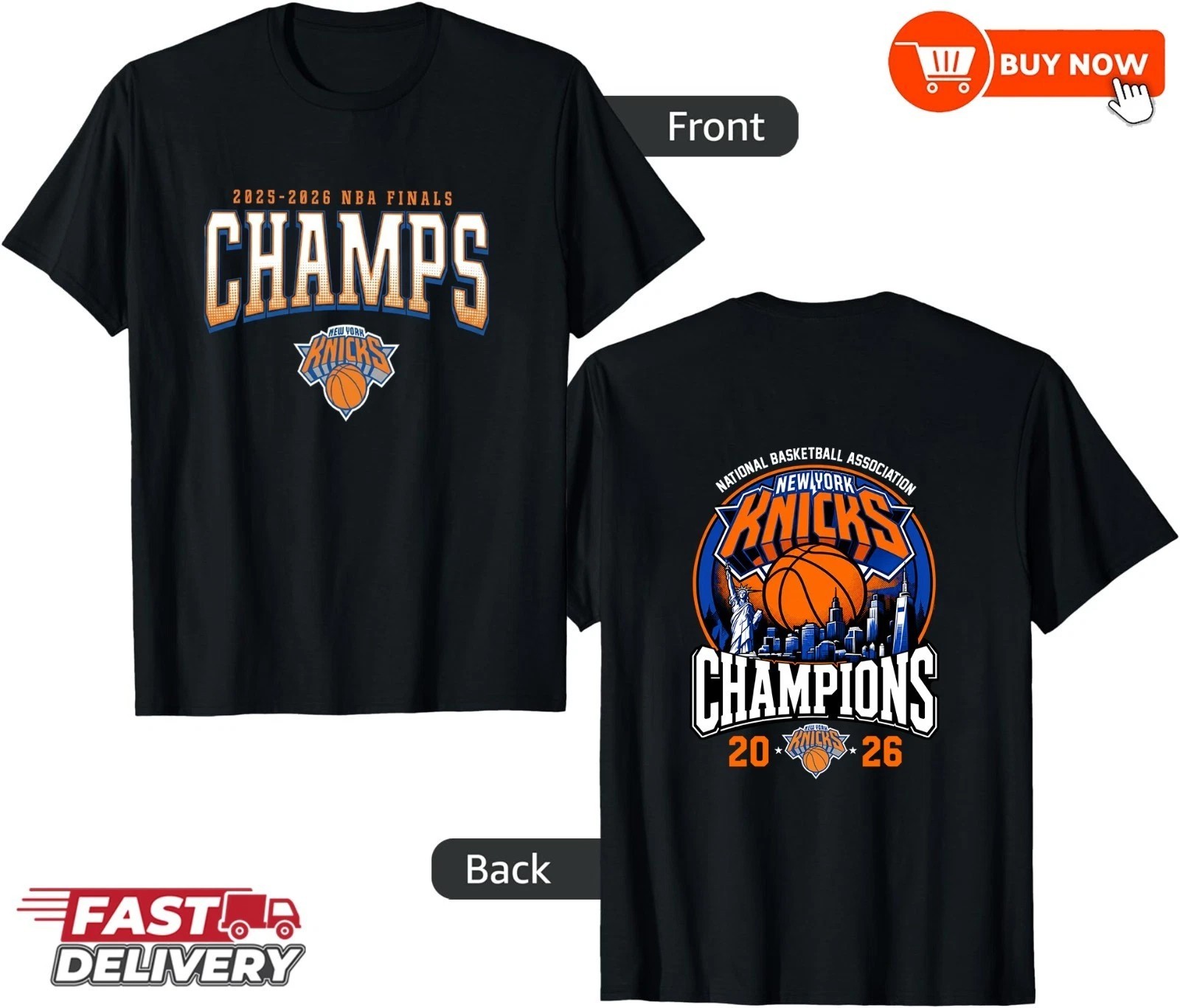 Men's New York Knicks 2026 Finals Champions Limited Edition Shirt - S to 5XL