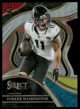 2023 Panini Select #227 Parker Washington Red and Yellow Prizms Die Cuts