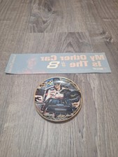 Dale Earnhardt 1994 Winston Cup Champion Plate And Dale Jr Bumper Sticker Nascar