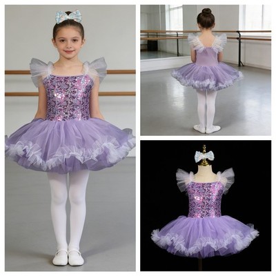 Mädchen Outfits Schwanensee Ballett Ausbildung Tutu-Kleid Tanzbekleidung Üben