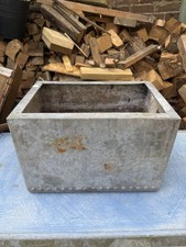 Vintage Riveted Galvanised Water Tank Trough Garden Planter