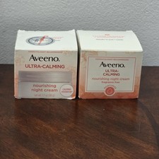 2 Aveeno Ultra-Calming Nourishing Night Cream 1.7 Oz New