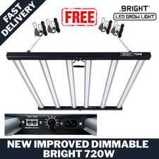 Bright 720W LED Grow Light Built In Driver - Dimmable Like Omega Plus Black