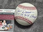 DAN DRIESSEN Signed Inscribed Major League Baseball Cincinnati Reds JSA COA