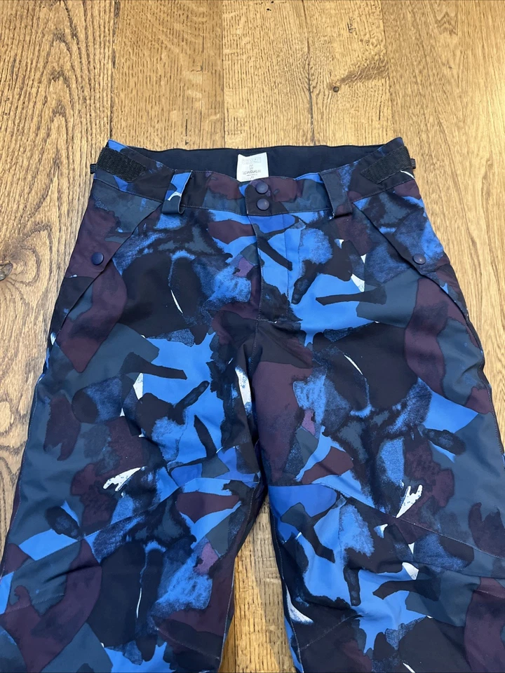 Pantalones de esquí para nieve Patagonia Snowbelle H2NO aislados azul/púrpura, para niña talla L/12 Foto 3 de 4