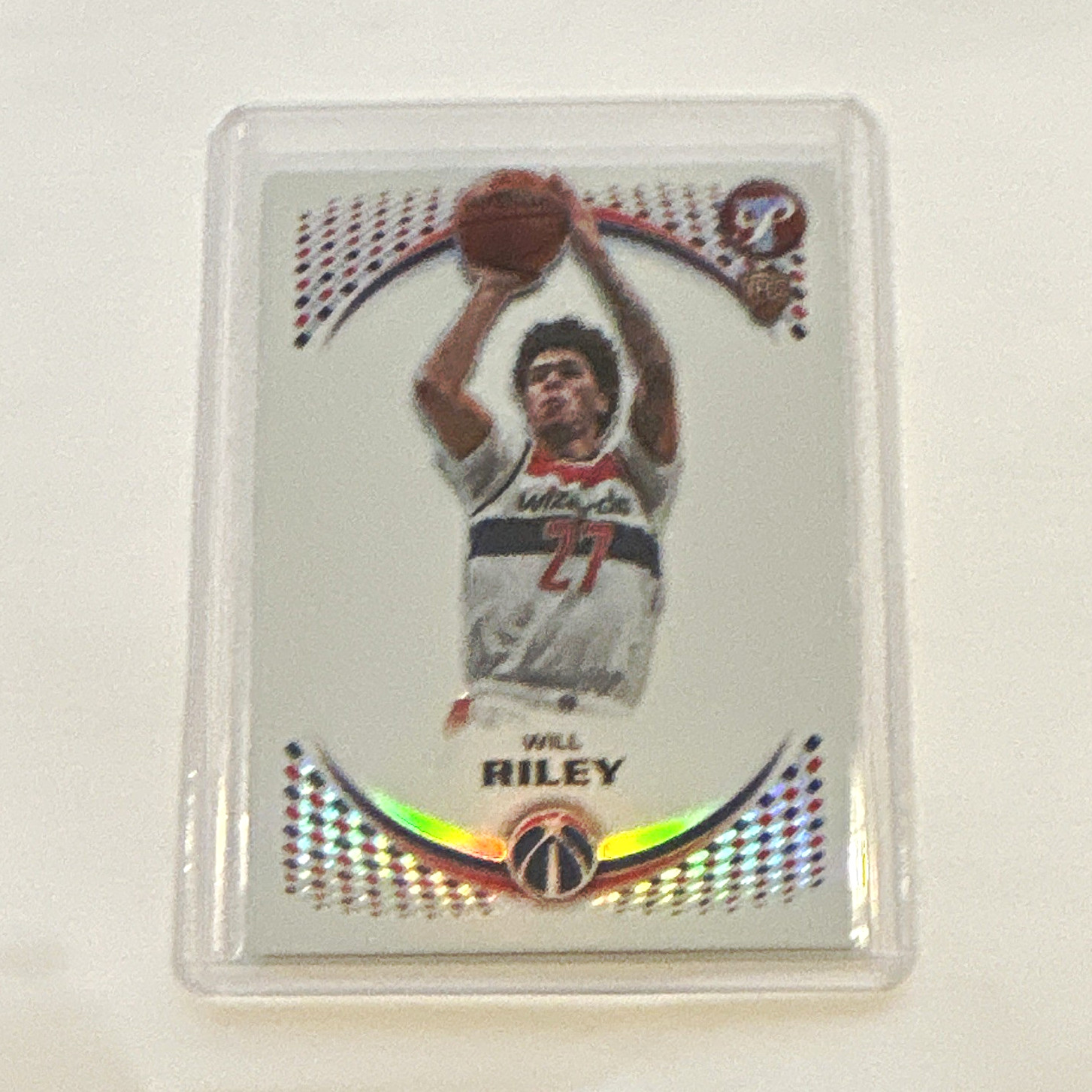 Topps Pristine 2026 Will Riley Wizards #140 Rookie Refractor Basketball