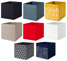 IKEA DRÖNA Fabric Storage Boxes – Set of 4 | 33×38×33 cm Cube Baskets | Fits KAL