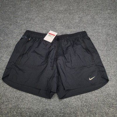 Nike Shorts Mens Large Black Stride Running Division 5'' Ripstop Dri Fit Lined
