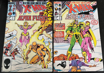 X-Men Alpha Flight #1 & 2 US Comic Marvel Wolverine Paul Smith Claremont 1985