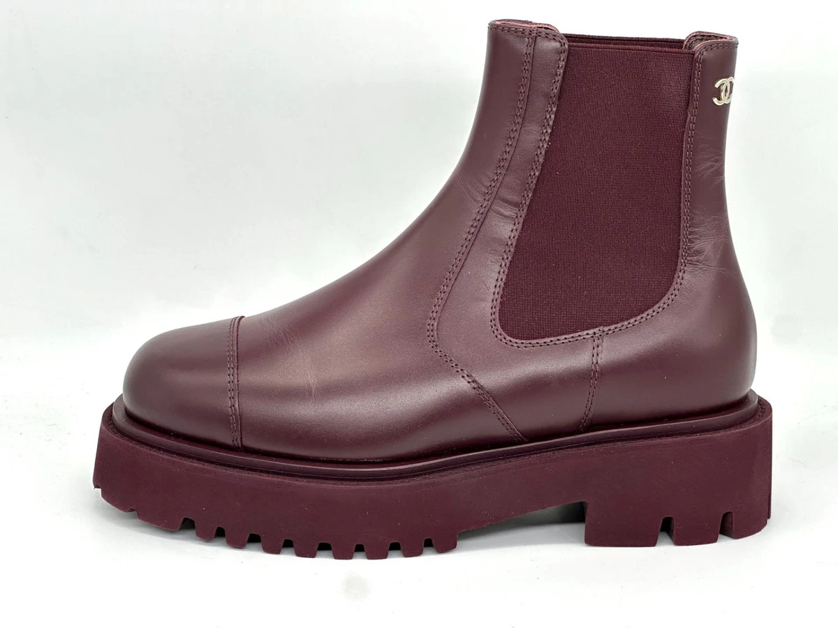 CHANEL Leather Upper Red Boots for Women for sale | eBay